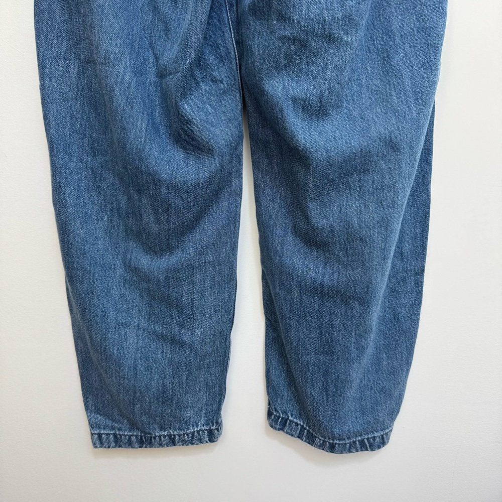 Gap Mid Rise Supersoft Pull On Barrel Leg Jeans Women Small Long NWT - Picture 8 of 13